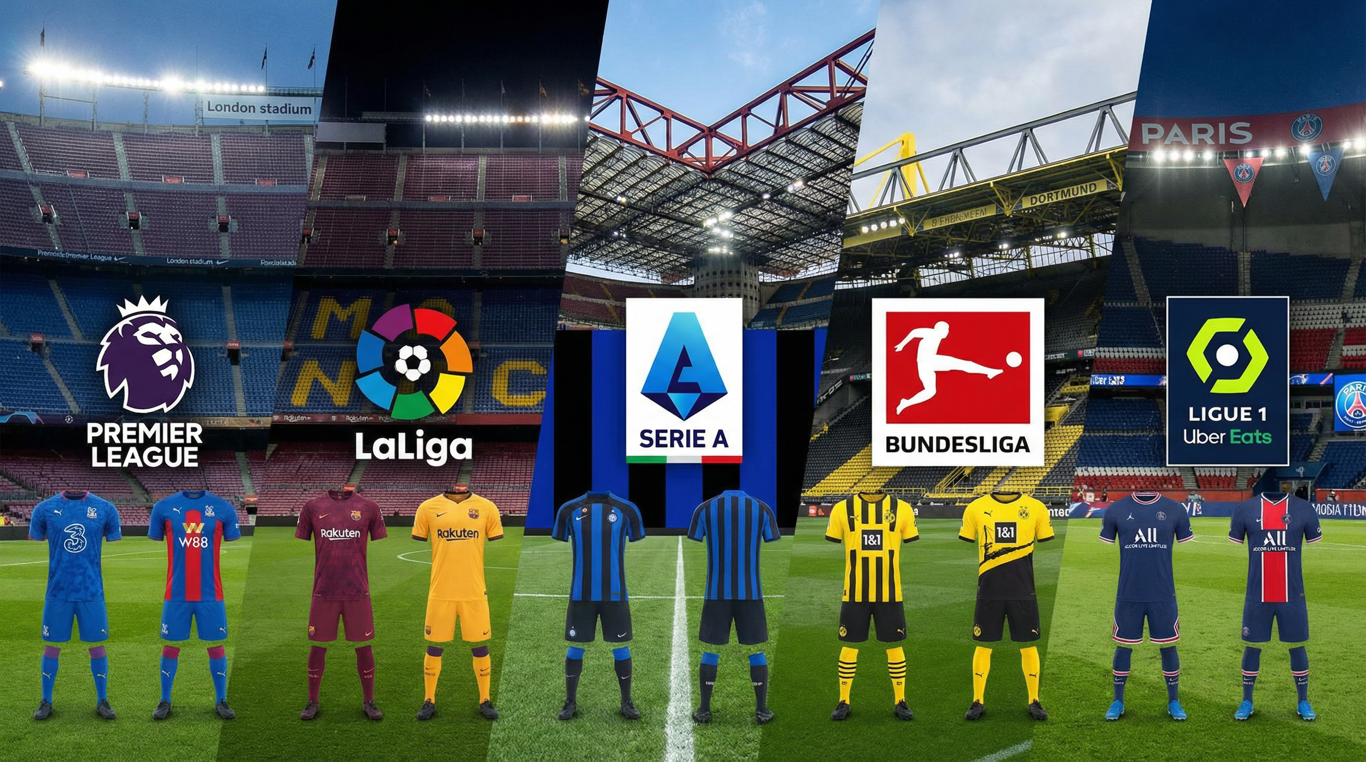 欧洲五大联赛足球赛事